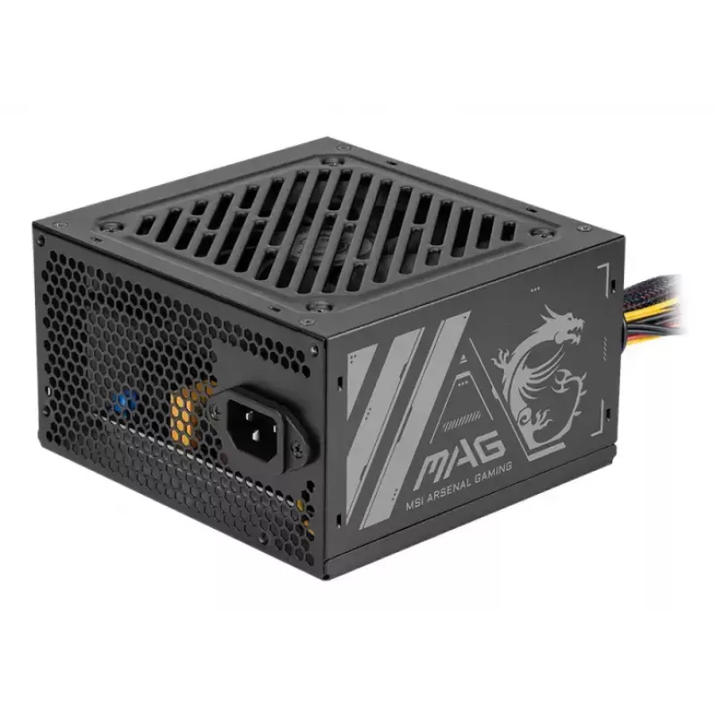 Zasilacz MSI MAG A500N-H 500 W ATX 24-pin, aktywne chłodzenie, czarny