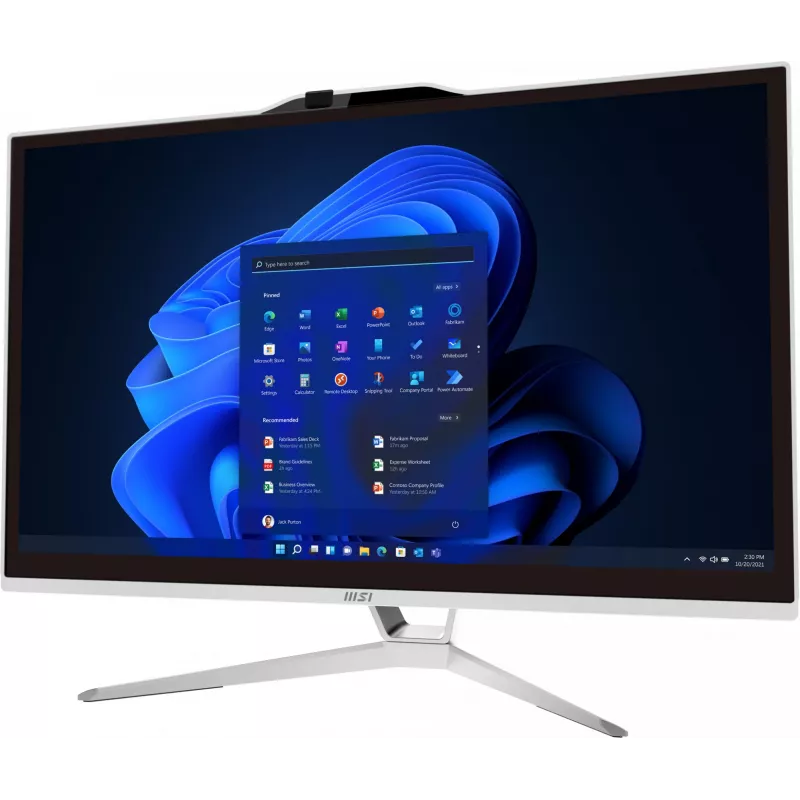 Komputer All-in-One MSI Pro AP222T 13M-437XEU — 21,5″ Full HD Dotyk, Intel Core i3-13100, 8GB DDR4, 512GB SSD, Intel UHD 730, Biały