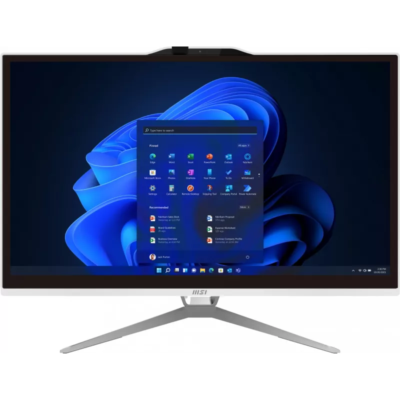 Komputer All-in-One MSI Pro AP222T 13M-437XEU — 21,5″ Full HD Dotyk, Intel Core i3-13100, 8GB DDR4, 512GB SSD, Intel UHD 730, Biały
