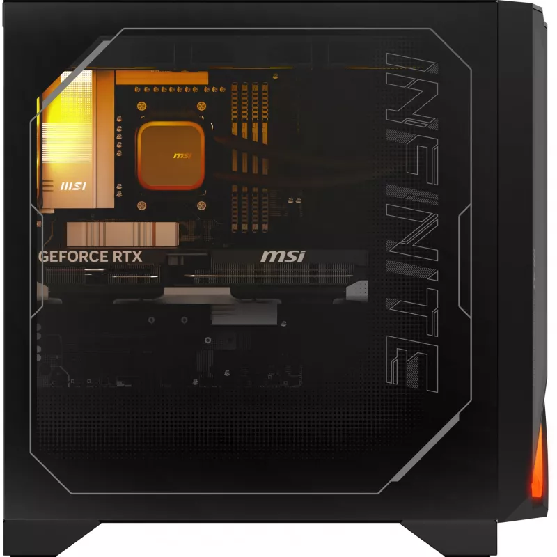 MSI MPG Infinite Z3 X3D 9NVRR7-848EU AMD Ryzen™ 7 9800X3D 32 GB DDR5-SDRAM 1 TB SSD NVIDIA GeForce RTX 5070 Ti Windows 11 Home Desktop PC Czarny