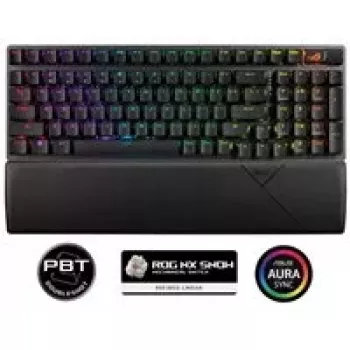 ASUS ROG Strix Scope II 96 Wireless klawiatura Gaming USB + RF Wireless + Bluetooth QWERTY US English Czarny