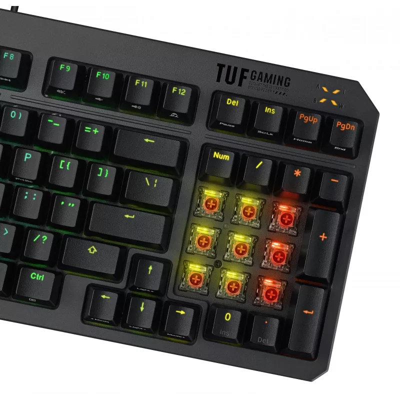 ASUS TUF Gaming K3 Gen II klawiatura USB QWERTY Czarny