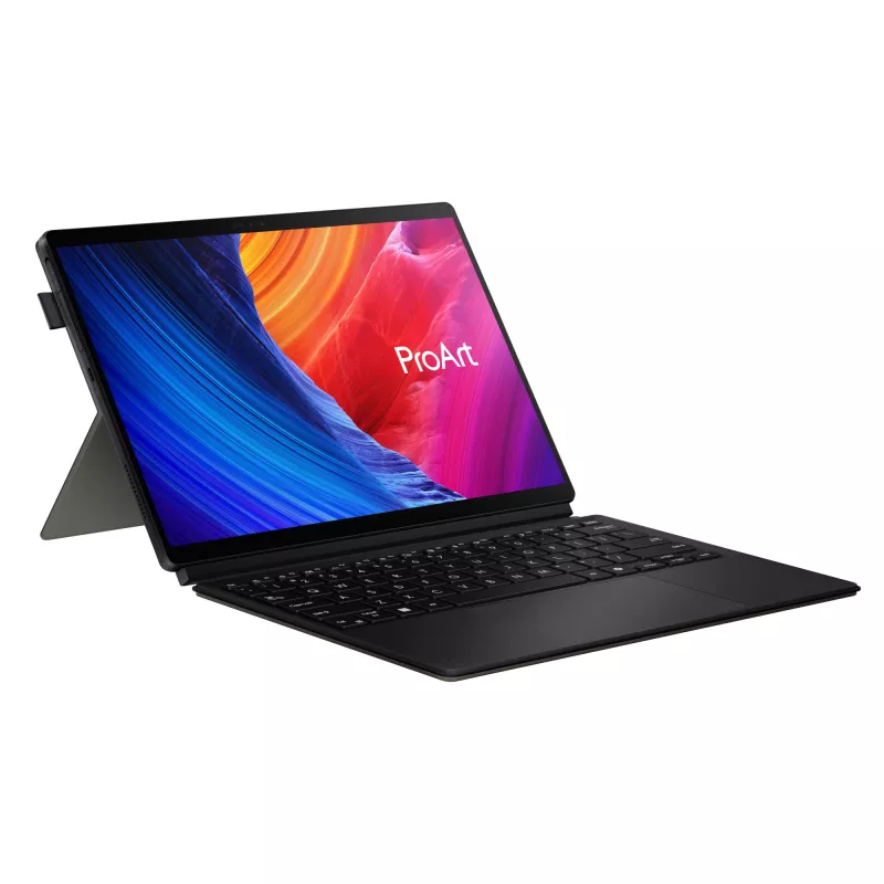 ASUS ProArt PZ13 HT5306QA-LX004W Copilot+ PC Snapdragon X1P-42-100 Hybryda (2-w-1) 33,8 cm (13,3 inch) Ekran dotykowy 3K 16 GB LPDDR5x-SDRAM 1 TB SSD Wi-Fi 7 (802.11be) Windows 11 Home Niemiecki Czarny