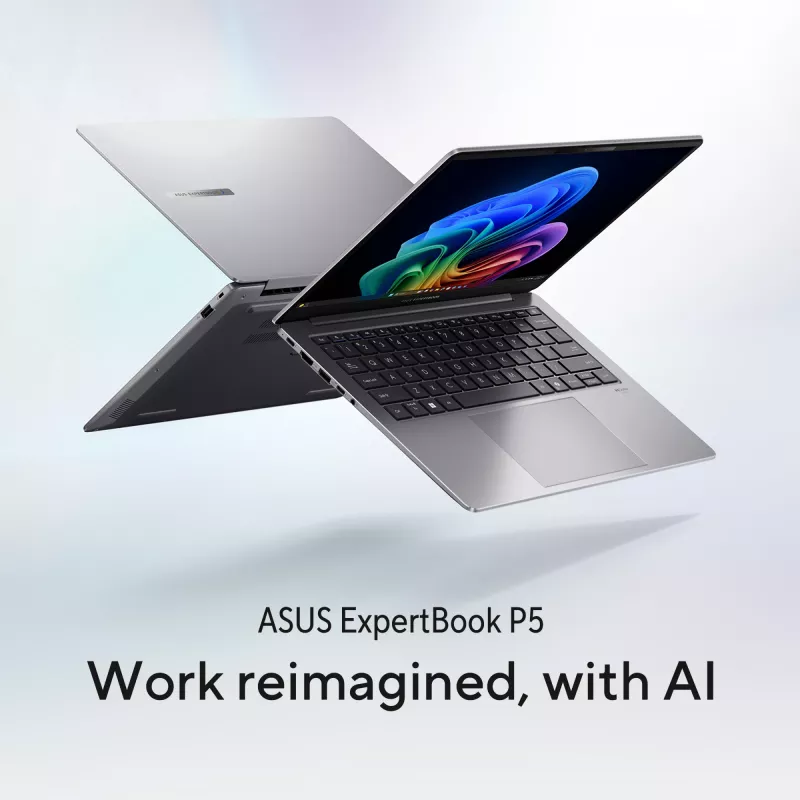 ASUS ExpertBook P5 P5405CSA-NZ0174X Intel Core Ultra 5 226V Laptop 35.6 cm (14 inch) WQXGA 16 GB LPDDR5x-SDRAM 512 GB SSD Wi-Fi 6E (802.11ax) Windows 11 Pro US International szary