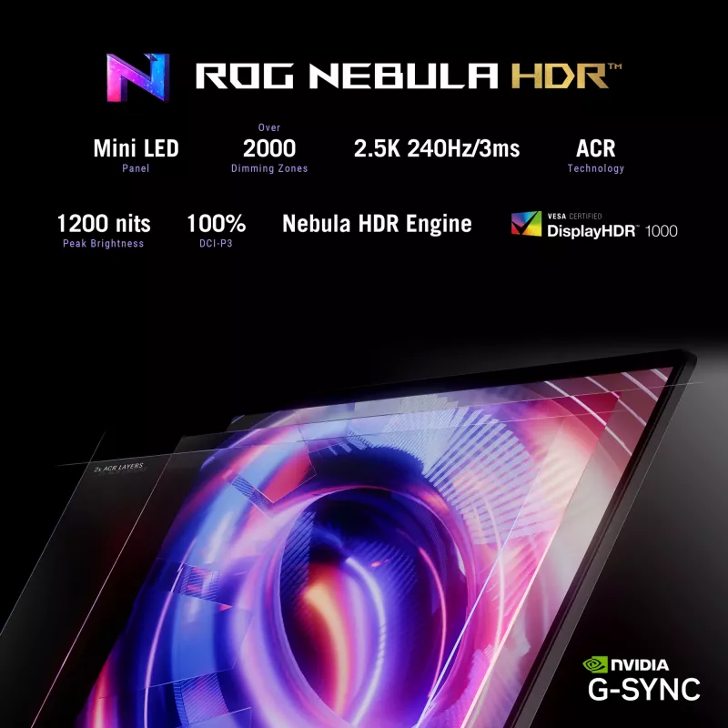 ASUS ROG Strix SCAR 18 G835LW-SA038W Intel Core Ultra 9 275HX Laptop 45,7 cm (18 cali) WQXGA 64 GB DDR5-SDRAM 2 TB SSD NVIDIA GeForce RTX 5080 Wi-Fi 7 (802.11be) Windows 11 Home Czarny