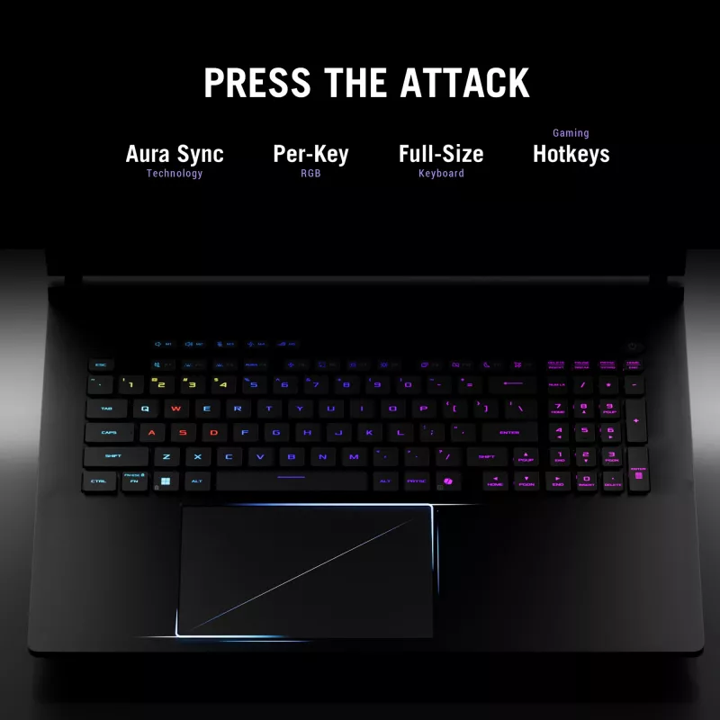 ASUS ROG Strix SCAR 18 G835LW-SA038W Intel Core Ultra 9 275HX Laptop 45,7 cm (18 cali) WQXGA 64 GB DDR5-SDRAM 2 TB SSD NVIDIA GeForce RTX 5080 Wi-Fi 7 (802.11be) Windows 11 Home Czarny