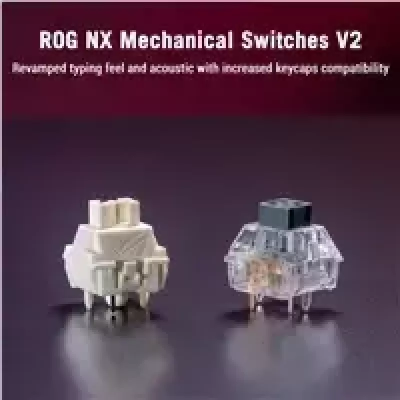 Mechaniczna klawiatura bezprzewodowa ASUS ROG Azoth X — układ US, Bluetooth i RF 2,4 GHz, biała