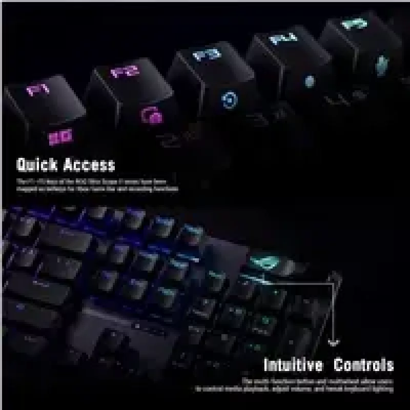 ASUS XA14 ROG STRIX SCOPE II X/NXSWV2/US/PBT klawiatura gamingowa USB Czarna