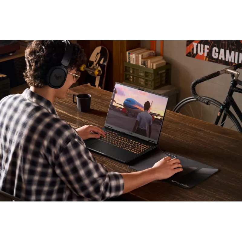 ASUS TUF Gaming F16 FX608JPR-QT014W Intel® Core™ i7 i7-14650HX Laptop 40,6 cm (16 cali) WQXGA 32 GB DDR5-SDRAM 1 TB SSD NVIDIA GeForce RTX 5070 Wi-Fi 6E (802.11ax) Windows 11 Home holenderski Czarny, Szary
