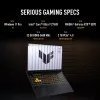 ASUS TUF Gaming F16 FX608JPR-QT014W Intel® Core™ i7 i7-14650HX Laptop 40,6 cm (16 cali) WQXGA 32 GB DDR5-SDRAM 1 TB SSD NVIDIA GeForce RTX 5070 Wi-Fi 6E (802.11ax) Windows 11 Home holenderski Czarny, Szary
