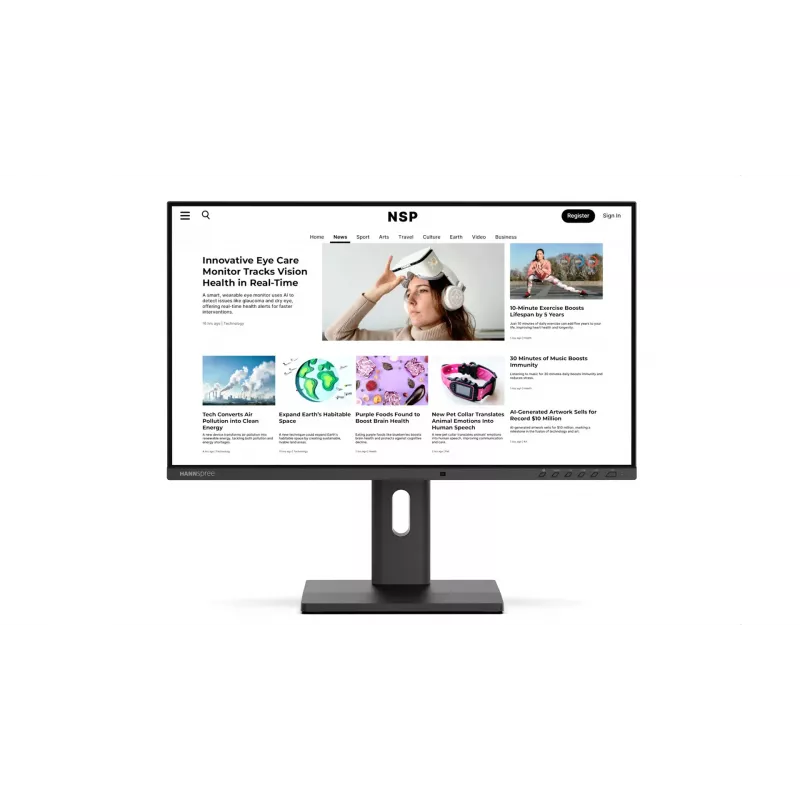 Hannspree Hybri Monitor EB241CJB monitor komputerowy 60,5 cm (23,8 cala) 1920 x 1080 pikseli Full HD LCD Czarny