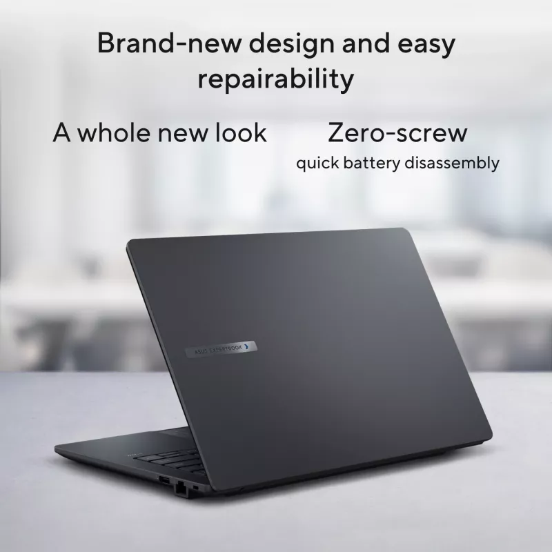 ASUS ExpertBook B1 B1403CVA-S63754X Intel® Core™ i7 i7-13620H Laptop 35.6 cm (14 inch) Full HD 16 GB DDR5-SDRAM 512 GB SSD Wi-Fi 6E (802.11ax) Windows 11 Pro US International Czarny, Szary
