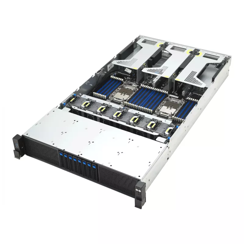 Serwer rack ASUS RS720-E12-RS8G 3,2 kW redundantny zasilacz, 8 zatok hot-swap