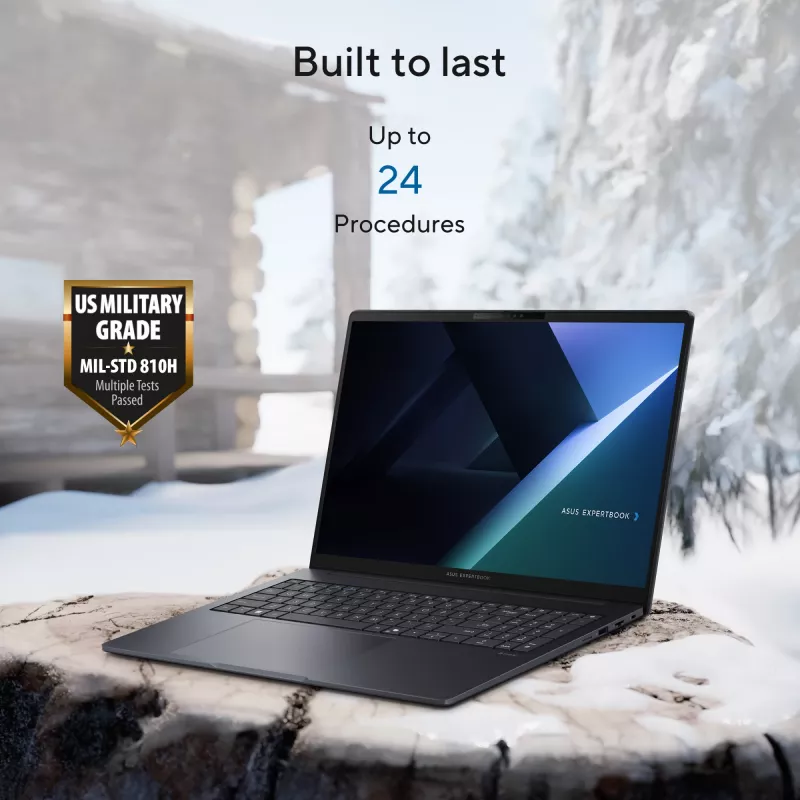 ASUS ExpertBook B3 B3605CCA-MB0370X Intel Core Ultra 5 225H Laptop 40,6 cm (16″) WUXGA 16 GB DDR5-SDRAM 512 GB SSD Wi-Fi 6E (802.11ax) Windows 11 Pro US International Czarny, Szary