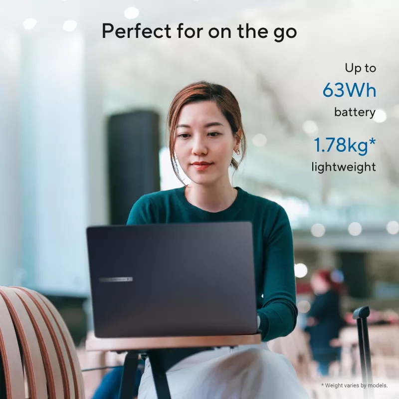 ASUS ExpertBook B3 B3605CCA-MB0370X Intel Core Ultra 5 225H Laptop 40,6 cm (16″) WUXGA 16 GB DDR5-SDRAM 512 GB SSD Wi-Fi 6E (802.11ax) Windows 11 Pro US International Czarny, Szary