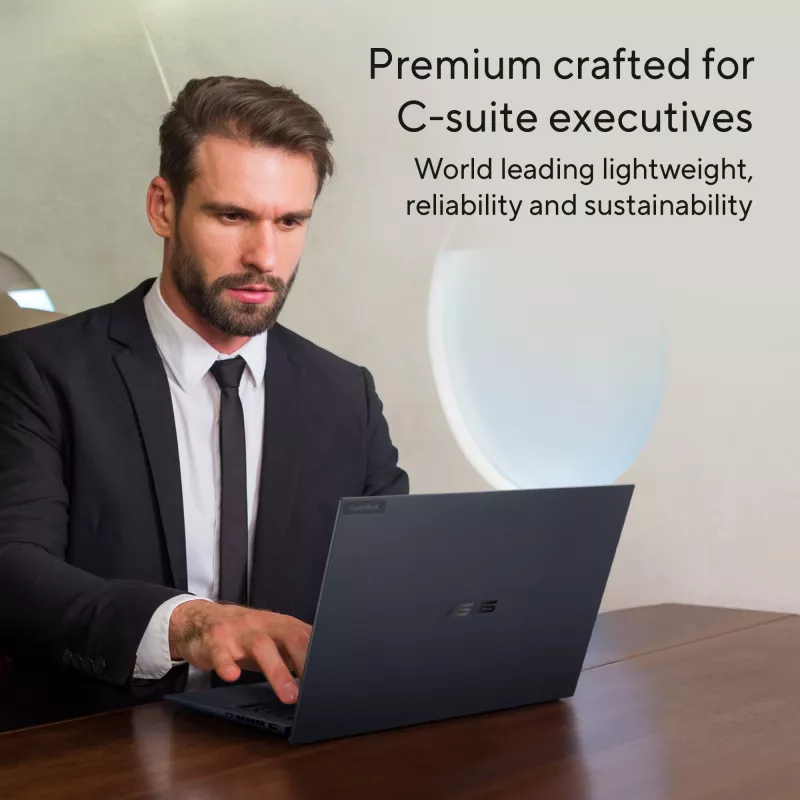 ASUS ExpertBook B9 OLED B9403CVAR-PP1678X Intel Core 7 150U Laptop 35.6 cm (14 cali) WQXGA+ 32 GB LPDDR5x-SDRAM 1 TB SSD Wi-Fi 6E (802.11ax) Windows 11 Pro Niemiecki Czarny