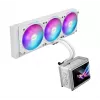 Chłodzenie cieczą All-in-one ASUS ROG Ryuo IV SLC 360 ARGB biały Edition — radiator 360 mm, 3 wentylatory 120 mm, wyświetlacz AMOLED, wsparcie dla LGA 1700