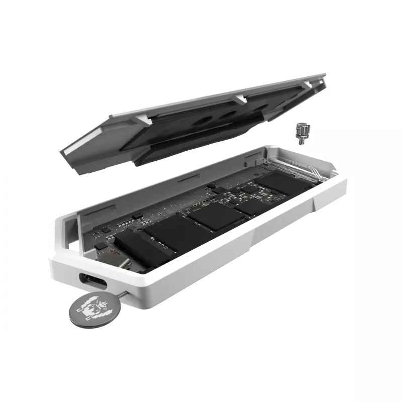 Obudowa SSD ASUS ROG Strix Arion Hatsune Miku Edition Biała M.2 PCIe USB Typ-C 10 Gbit/s