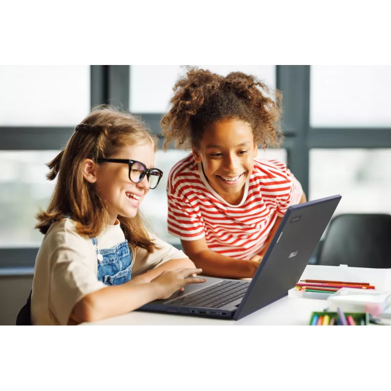 ASUS BR1104CTA-N00057XA Intel® N N150 Laptop 29,5 cm (11,6 cala) HD 8 GB LPDDR5-SDRAM 128 GB SSD Wi-Fi 6E (802.11ax) Windows 11 Pro Education US English Czarny, Szary