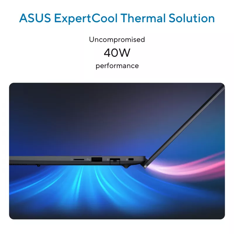 ASUS ExpertBook B5 B5405CCA-LY0021X Intel Core Ultra 7 255H Laptop 35.6 cm (14 inch) WUXGA 32 GB DDR5-SDRAM 1 TB SSD Wi-Fi 7 (802.11be) Windows 11 Pro US International Czarny