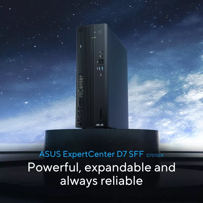 ASUS ExpertCenter D7 SFF D701SER-714700311X Intel® Core™ i7 i7-14700 16 GB DDR5-SDRAM 1 TB SSD Windows 11 Pro PC Czarny