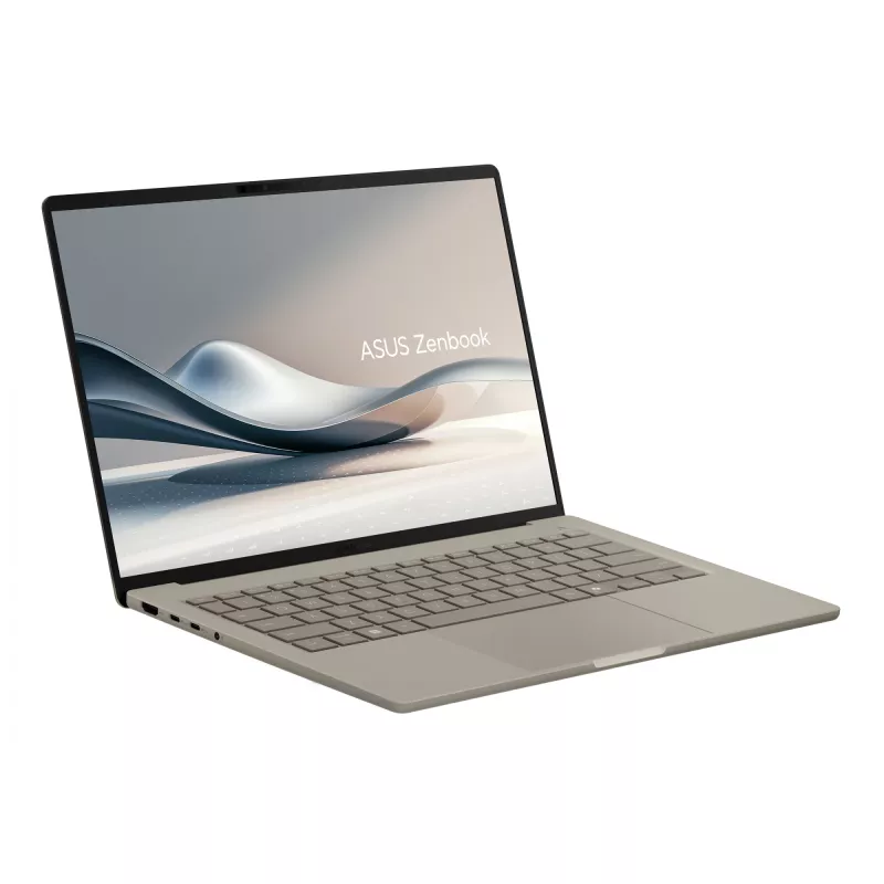 ASUS Zenbook A14 UX3407QA-QD289W Copilot+ PC Snapdragon X1-26-100 Laptop 35,6 cm (14 cali) WUXGA 16 GB LPDDR5x-SDRAM 512 GB SSD Wi-Fi 6E (802.11ax) Windows 11 Home Beżowy