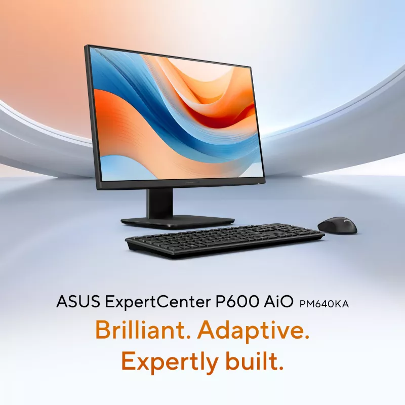 ASUS ExpertCenter P600 AiO PM640KA-BPC011X Copilot+ PC AMD Ryzen™ AI 5 330 60.5 cm (23.8 cala) 1920 x 1080 pikseli Komputer All-in-One 16 GB DDR5-SDRAM 512 GB SSD Windows 11 Pro Wi-Fi 6 (802.11ax) Czarny