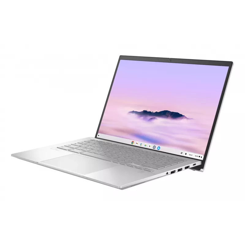 ASUS Chromebook Plus Enterprise CB54 CB5403CMA-QM0916 Intel Core Ultra 7 155U 35.6 cm (14 cal) Dotykowy WQXGA 16 GB LPDDR5x-SDRAM 256 GB SSD Wi-Fi 6E (802.11ax) ChromeOS US International srebrny