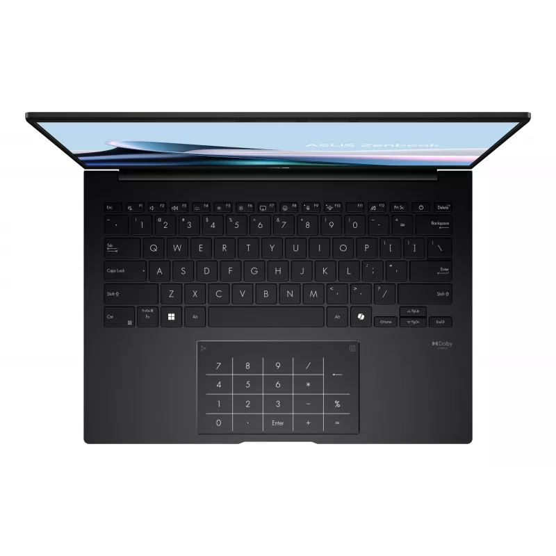 ASUS Zenbook 14 OLED UM3406GA-QD031W Copilot+ PC AMD Ryzen™ AI 7 445 Laptop 35.6 cm (14 cali) WUXGA 32 GB LPDDR5x-SDRAM 1 TB SSD Wi-Fi 6E (802.11ax) Windows 11 Home Holenderski Czarny