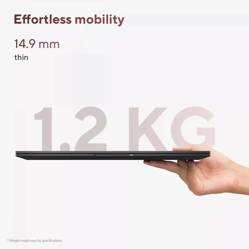 ASUS Zenbook 14 OLED UM3406GA-QD031W Copilot+ PC AMD Ryzen™ AI 7 445 Laptop 35.6 cm (14 cali) WUXGA 32 GB LPDDR5x-SDRAM 1 TB SSD Wi-Fi 6E (802.11ax) Windows 11 Home Holenderski Czarny