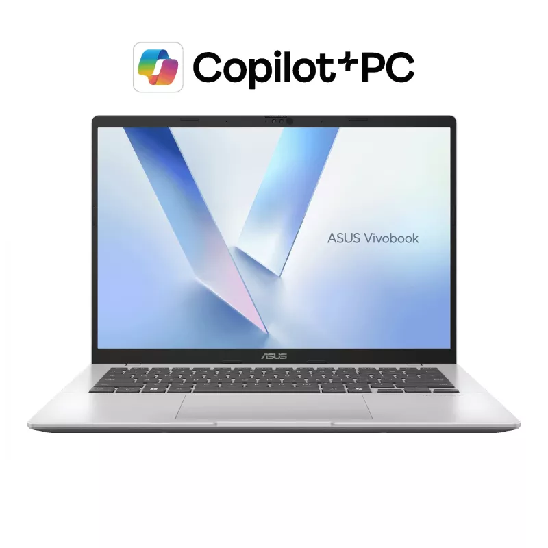 ASUS Vivobook 14 M1407GA-LY012W Copilot+ PC AMD Ryzen™ AI 7 445 Laptop 35.6 cm (14 cali) WUXGA 16 GB DDR5-SDRAM 512 GB SSD Wi-Fi 6 (802.11ax) Windows 11 Home Holenderski Srebrny