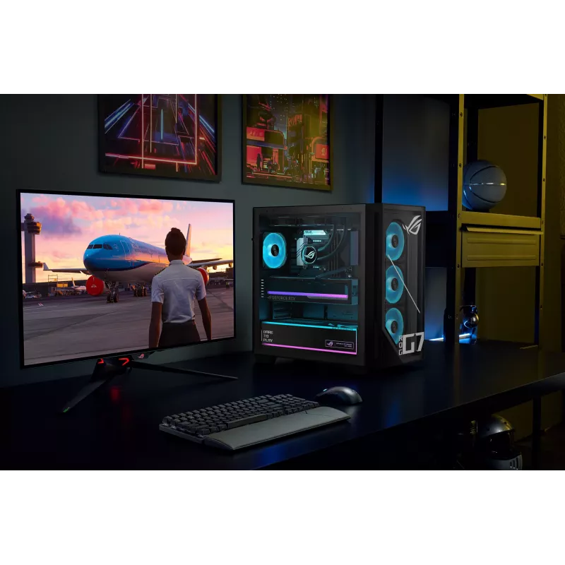 ASUS ROG G700 G700TF-05225F114W Intel Core Ultra 5 225F 32 GB DDR5-SDRAM 1 TB SSD NVIDIA GeForce RTX 5060 Windows 11 Home PC Tower Czarny