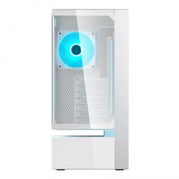 COUGAR CFV235 Vision midi tower PC case — ARGB, 9.16 cala (23.3 cm) LCD, szkło hartowane, biały, obsługuje ATX/Micro-ITX, 2x3.5 cala + 2x2.5 cala