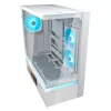 COUGAR CFV235 Vision midi tower PC case — ARGB, 9.16 cala (23.3 cm) LCD, szkło hartowane, biały, obsługuje ATX/Micro-ITX, 2x3.5 cala + 2x2.5 cala