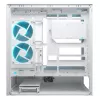 COUGAR CFV235 Vision midi tower PC case — ARGB, 9.16 cala (23.3 cm) LCD, szkło hartowane, biały, obsługuje ATX/Micro-ITX, 2x3.5 cala + 2x2.5 cala