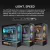COUGAR PC Midi Tower Case CFV235 Vision — ARGB, 9,16 cala (23,3 cm) LCD 1920×462, Mesh, Przód 2×160 mm, Tył 1×120 mm, Czarny