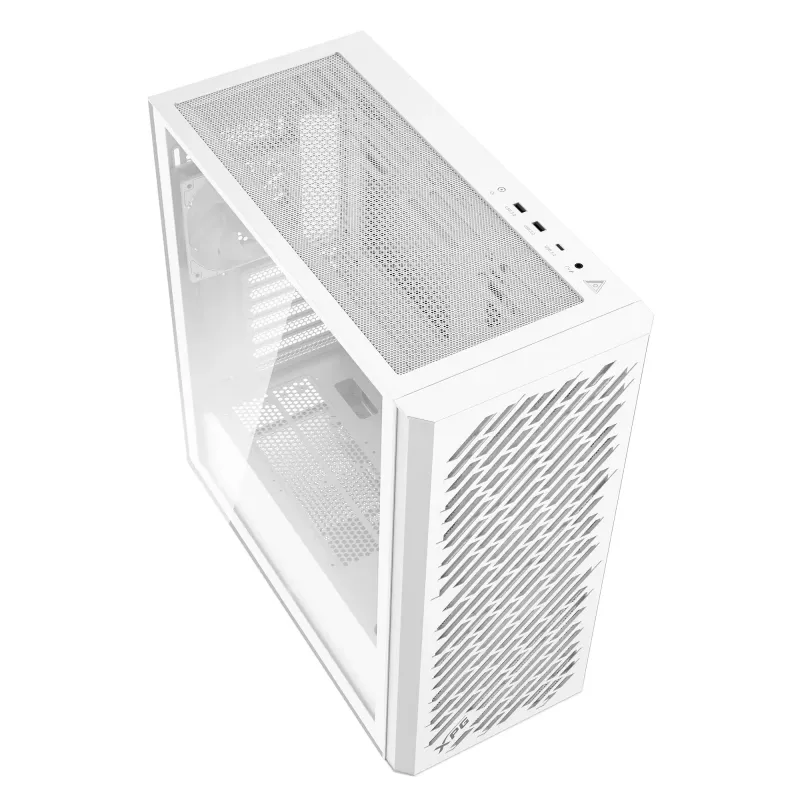 XPG VALOR AIR PRO Mid-Tower Obudowa, Midi Tower, PC, Biały, ATX, EATX, micro ATX, Mini-ATX, SPCC, Szkło hartowane, Wielokolorowy