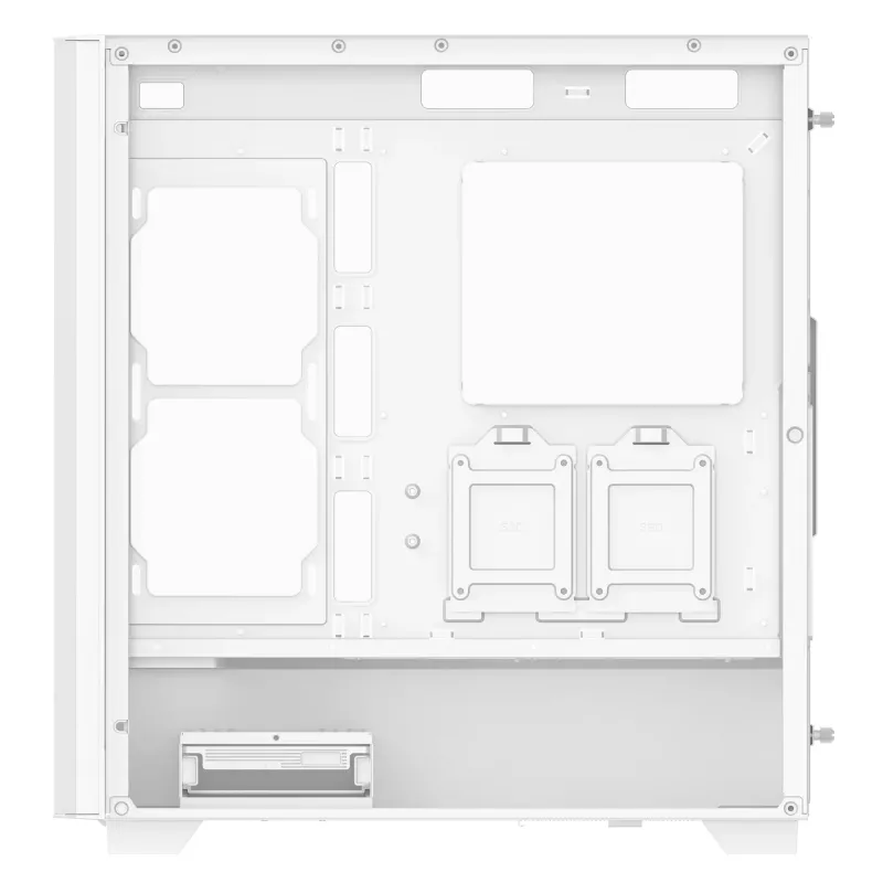 XPG VALOR AIR PRO Mid-Tower Obudowa, Midi Tower, PC, Biały, ATX, EATX, micro ATX, Mini-ATX, SPCC, Szkło hartowane, Wielokolorowy