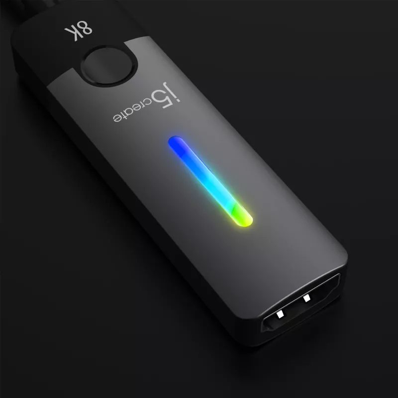 j5create JCA157-N adapter USB-C na HDMI 2.1 8K, 10 cm