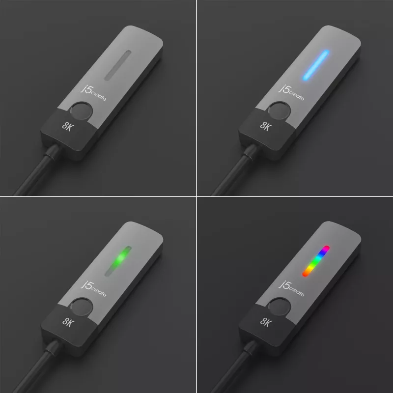 j5create JCA157-N adapter USB-C na HDMI 2.1 8K, 10 cm