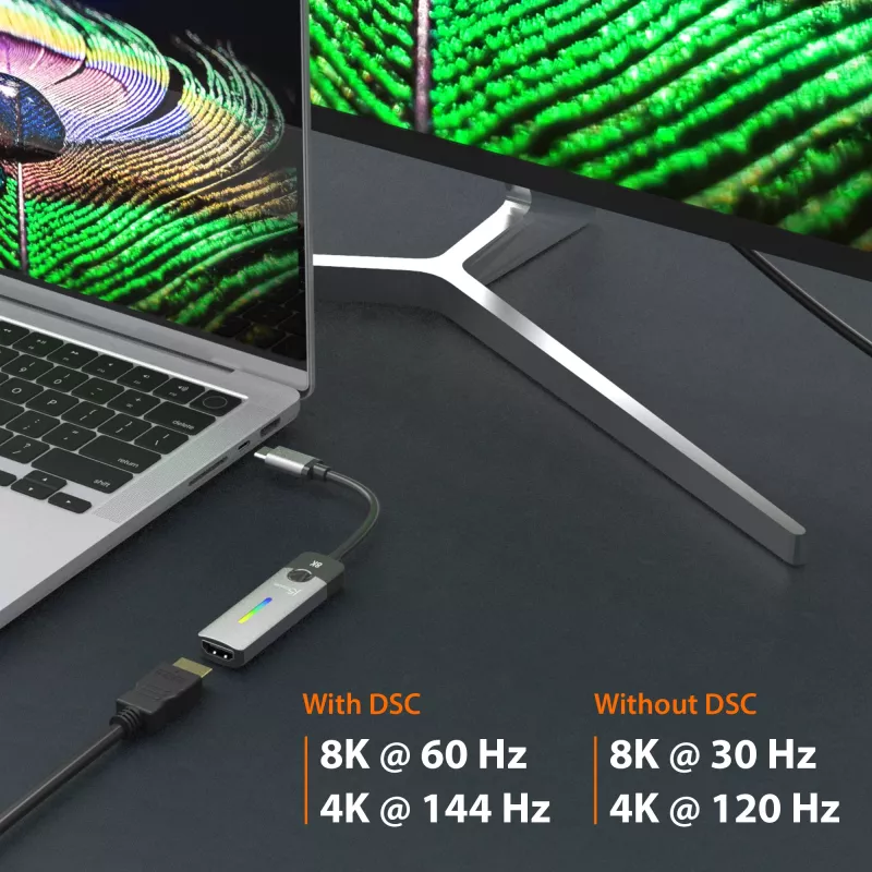 j5create JCA157-N adapter USB-C na HDMI 2.1 8K, 10 cm