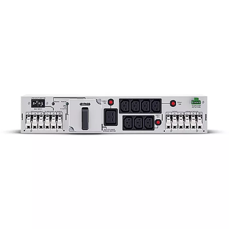 CyberPower MBP63AHVHW82U jednostka dystrybucji zasilania (PDU) 8 gniazd AC 2U Czarny, Srebrny