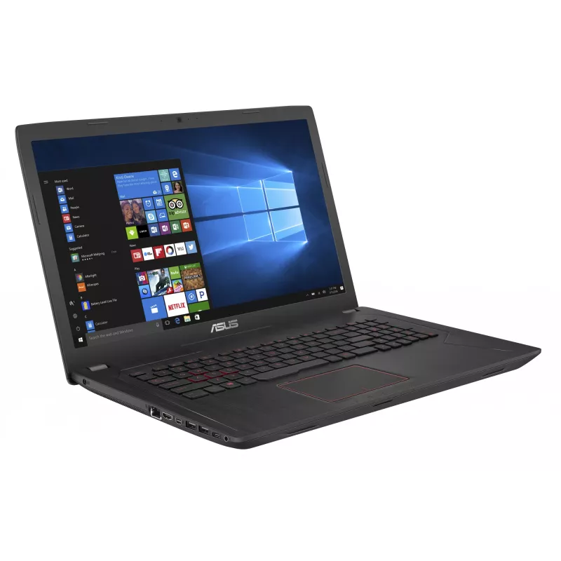 Laptop ASUS FX553VD-DM199T — Intel Core i5-7300HQ, 15.6 cala Full HD, 8 GB RAM, 256 GB SSD, NVIDIA GeForce GTX 1050, Windows 10 Home, czarny