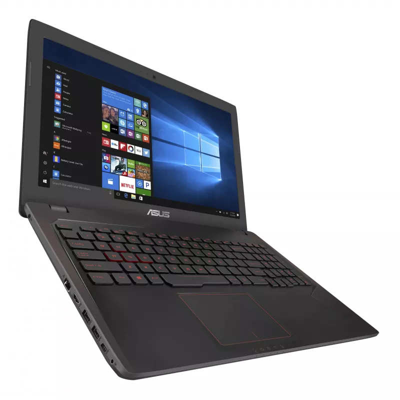 Laptop ASUS FX553VD-DM199T — Intel Core i5-7300HQ, 15.6 cala Full HD, 8 GB RAM, 256 GB SSD, NVIDIA GeForce GTX 1050, Windows 10 Home, czarny