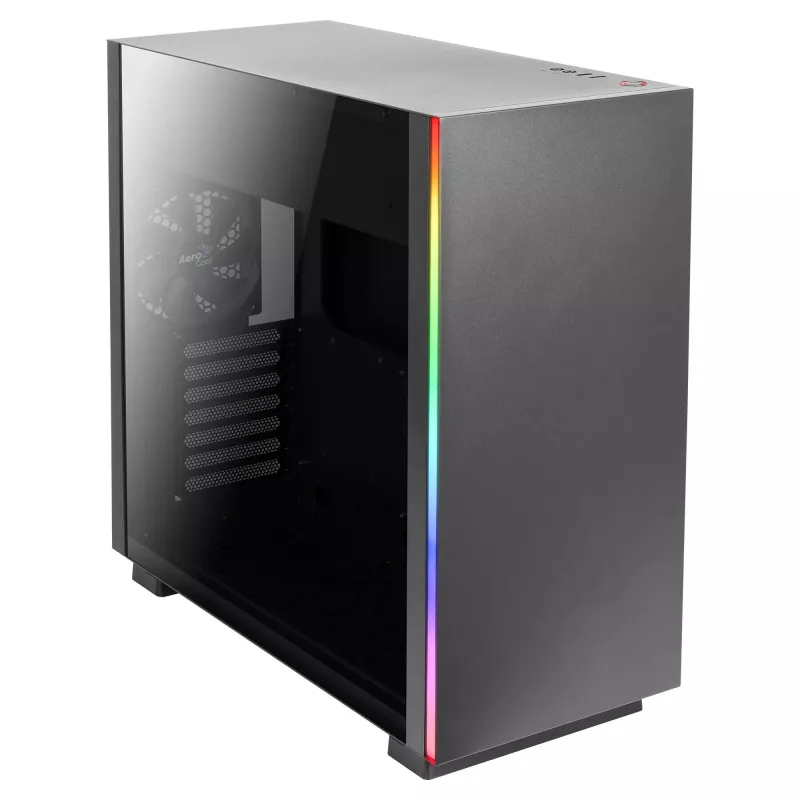 Aerocool Glo Midi Tower Czarny
