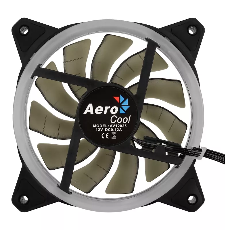 Aerocool Rev RGB Wentylator do obudowy komputera 12 cm Czarny