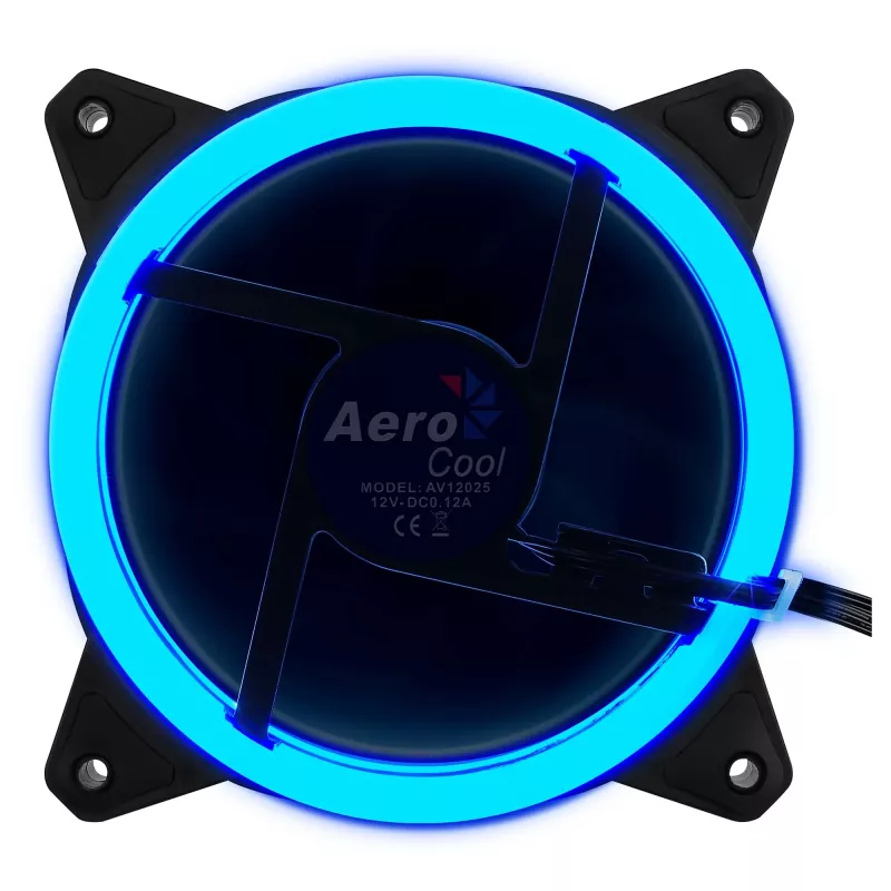 Aerocool Rev RGB Wentylator do obudowy komputera 12 cm Czarny