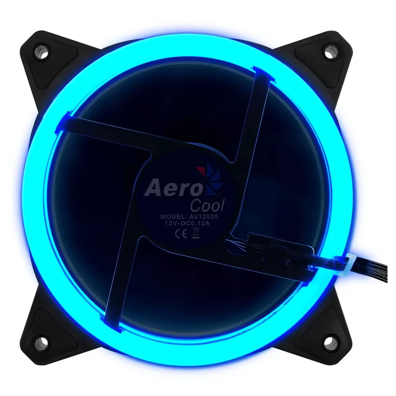 Aerocool Rev RGB Wentylator do obudowy komputera 12 cm Czarny