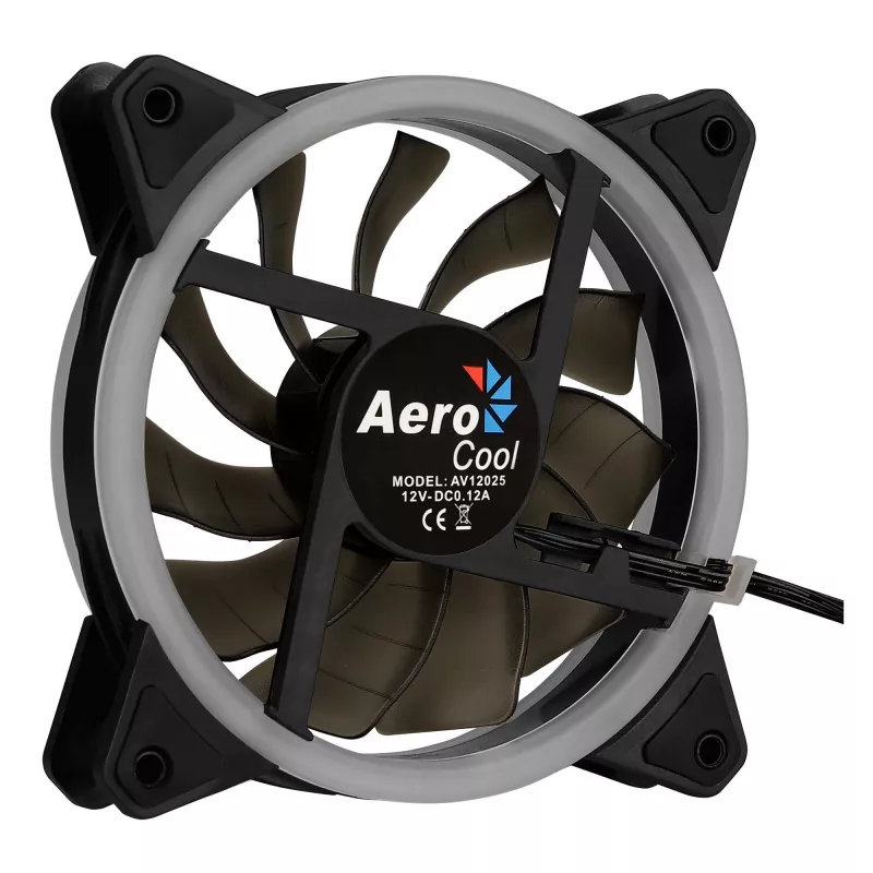 Aerocool Rev RGB Wentylator do obudowy komputera 12 cm Czarny