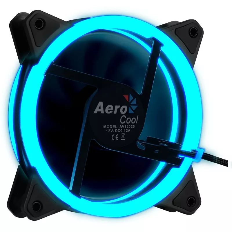 Aerocool Rev RGB Wentylator do obudowy komputera 12 cm Czarny